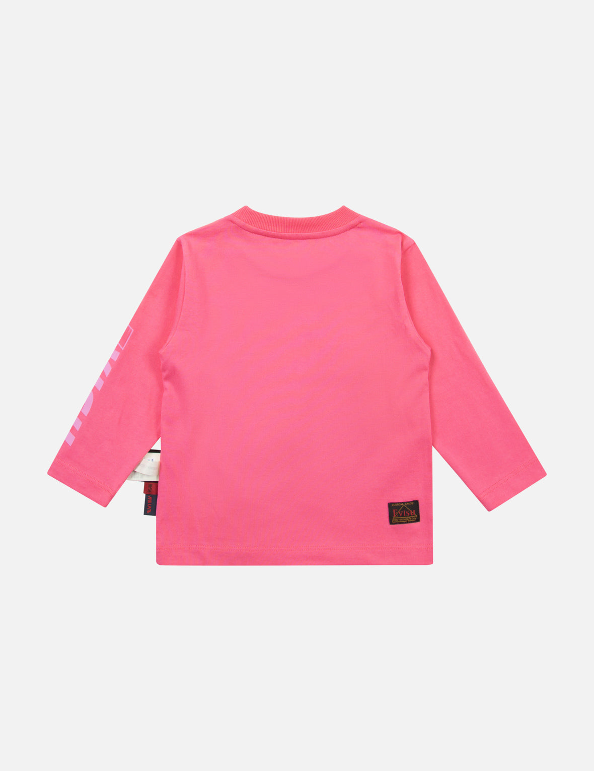 Fortune Cat and Daruma Print Regular Fit Long-Sleeve T-shirt
