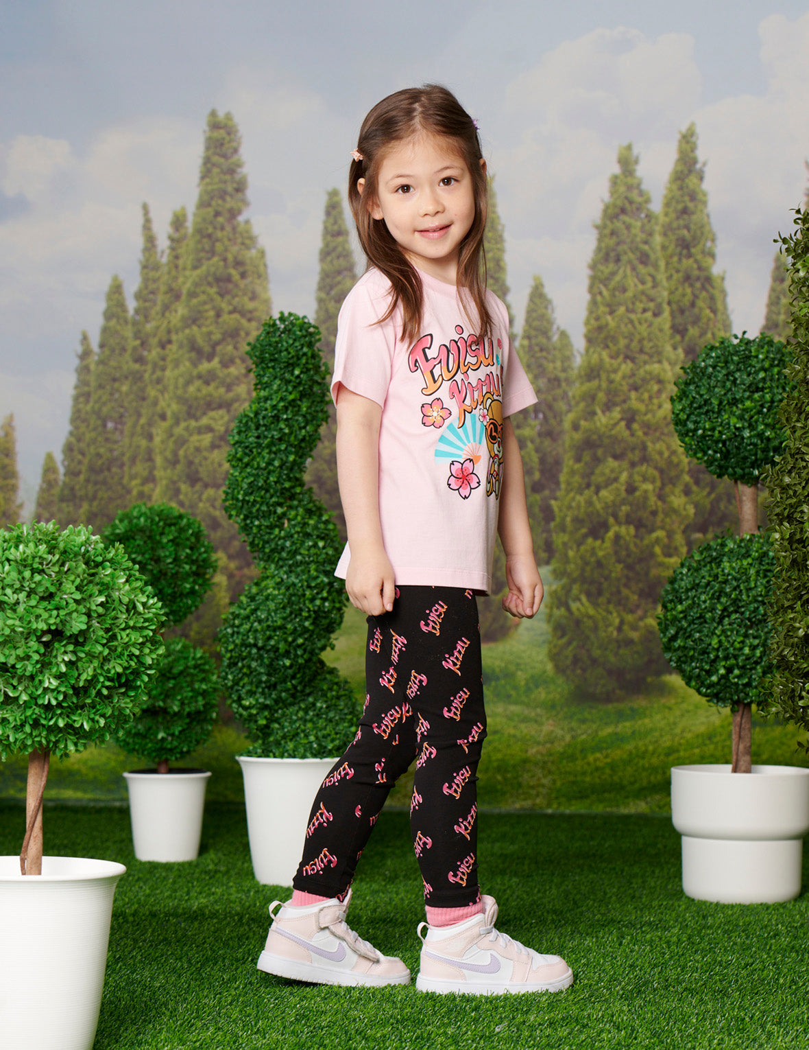 Bear in Kimono Graphic Print Regular Fit T-shirt