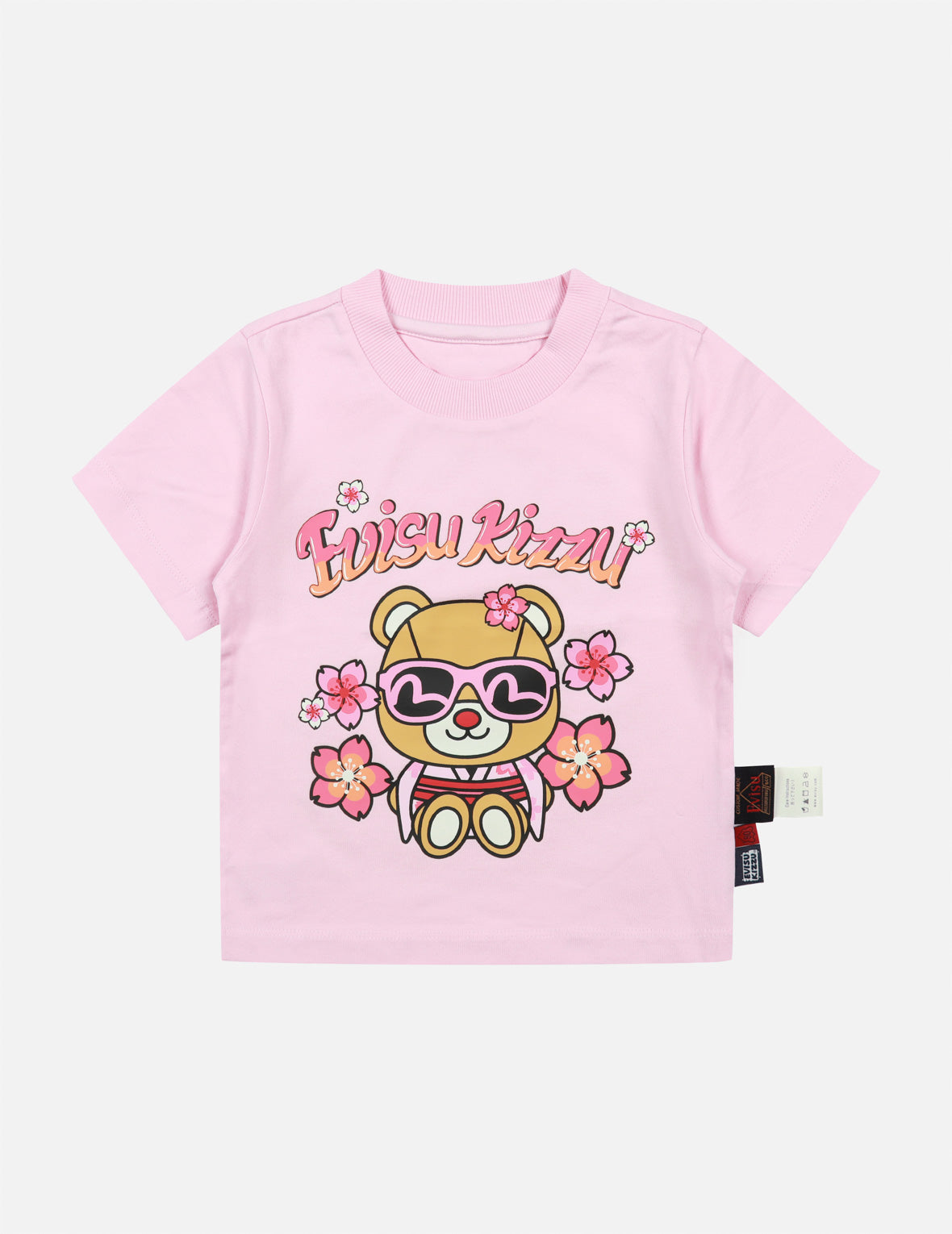 Bear in Kimono with Sakura Print Regular Fit T-shirt