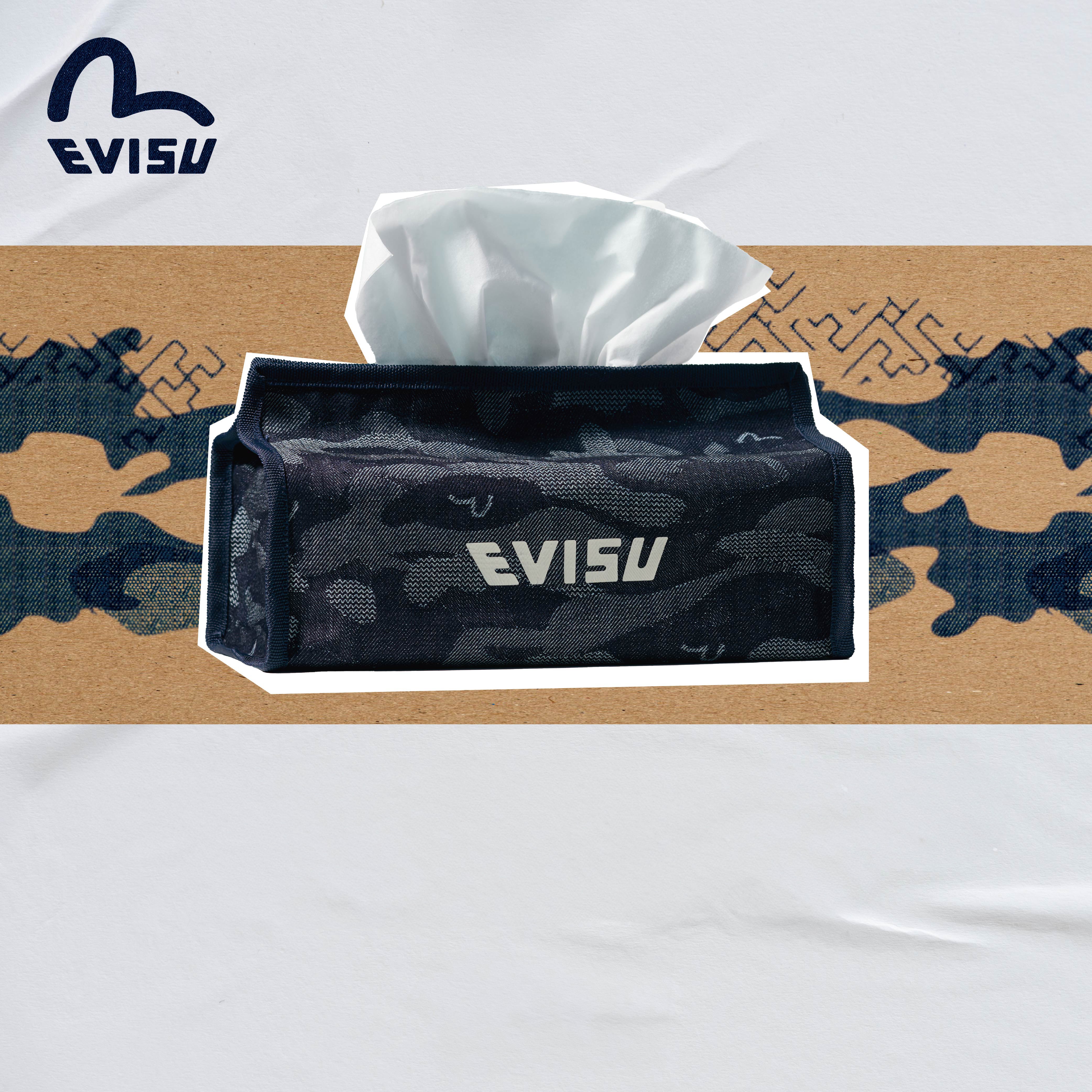 Seagull Jacquard Denim Tissue Case – EVISU