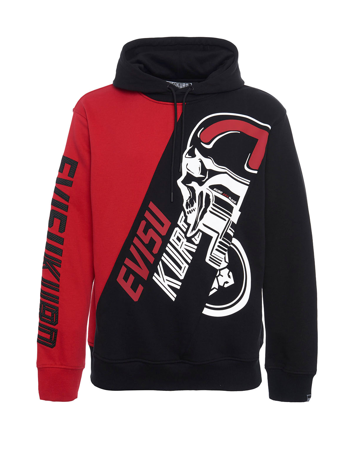 Color-blocking Dirt Bike-style Hoodie