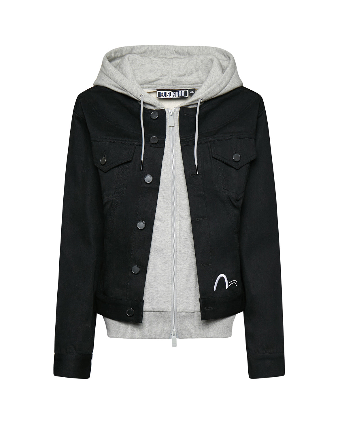 Mock 2-in-1 Zip Hoodie