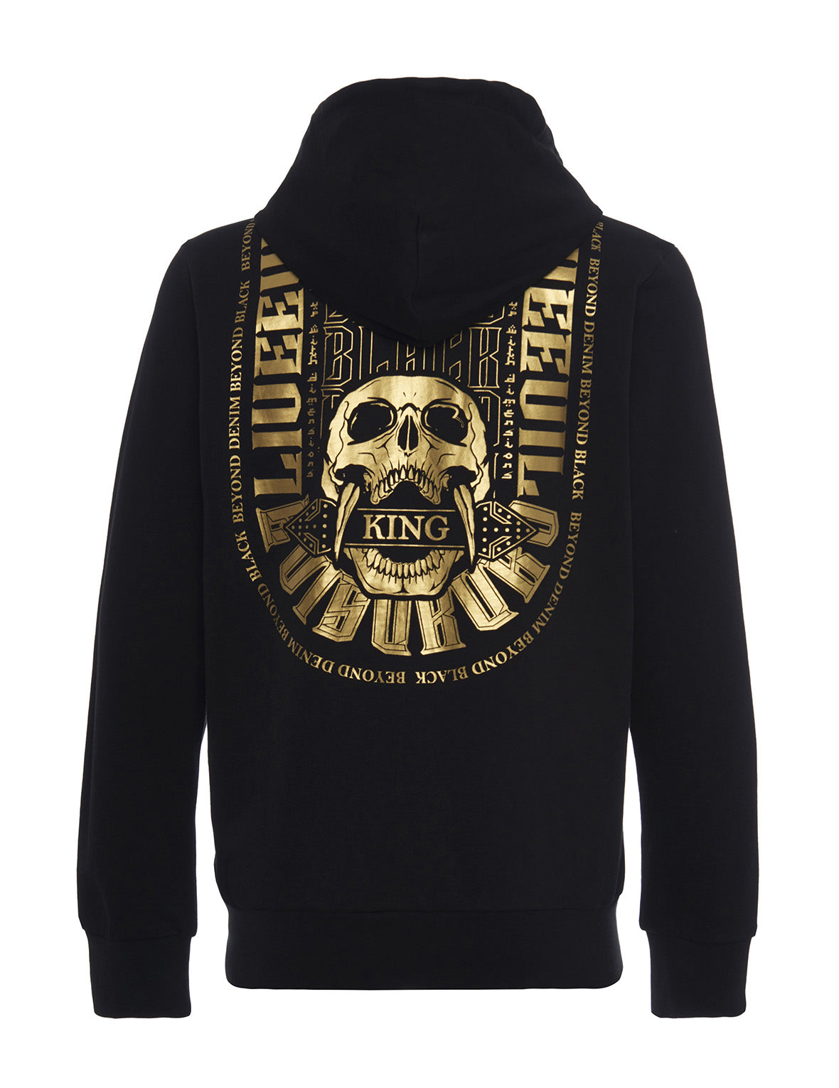 Heraldry Printed Zip-up Hoodie