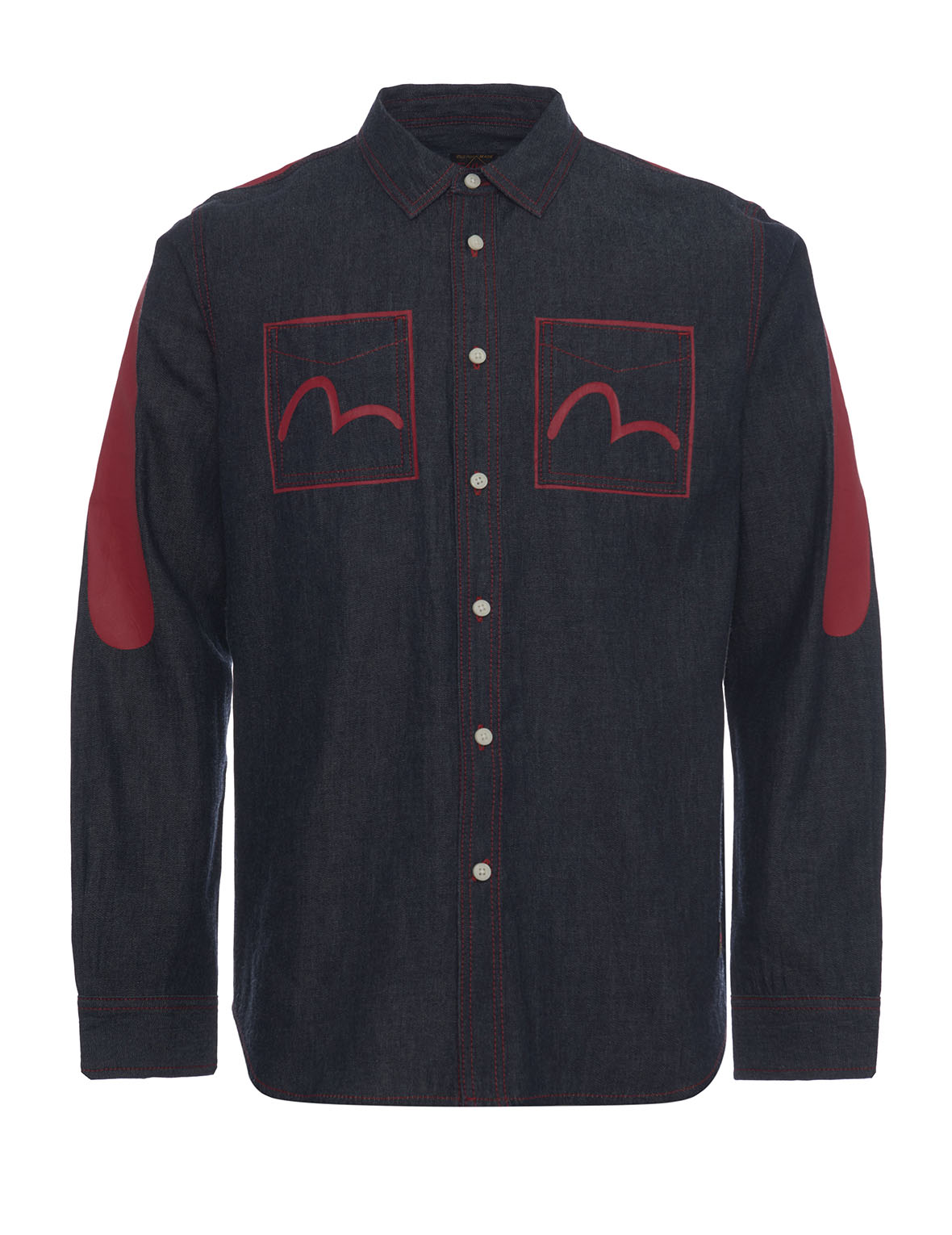 Denim Shirt with Daicock Print