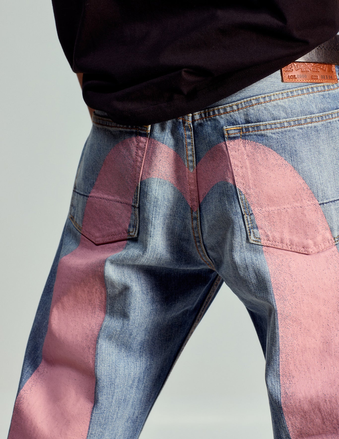 PRE-ORDER] Daicock Print Baggy-Fit Jeans #2000 – EVISU