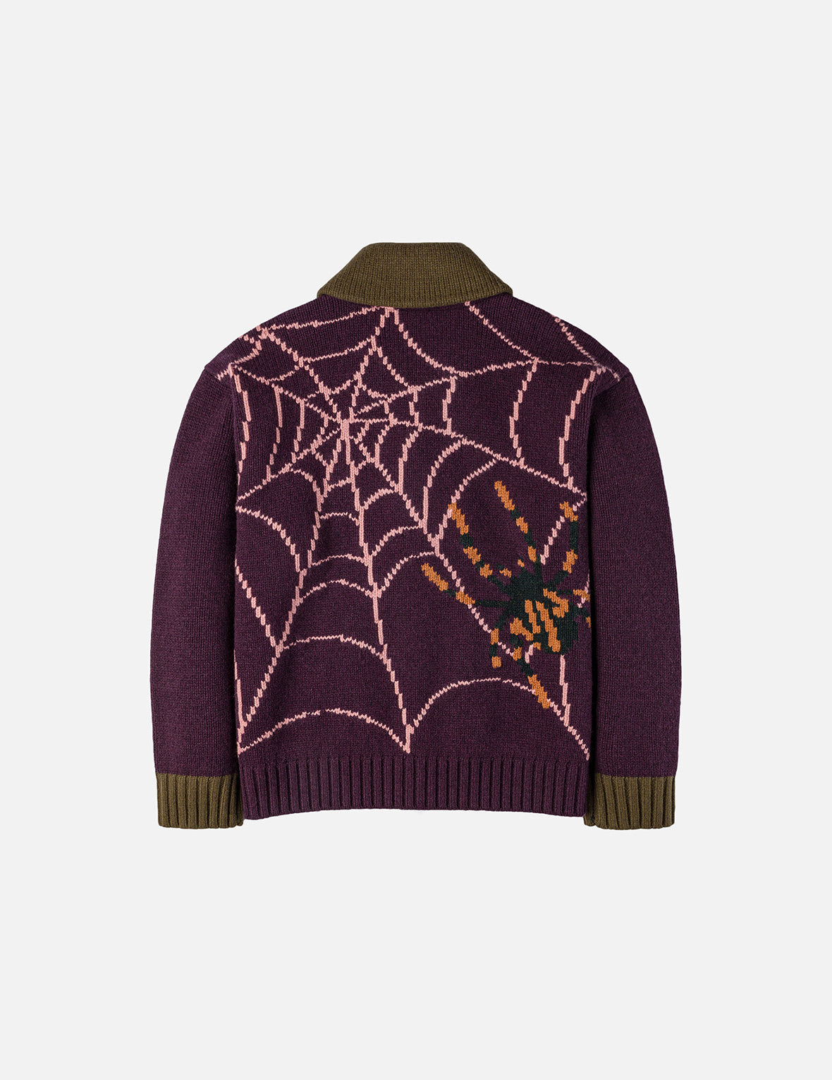 Spiders and Seagull Intarsia Knit Relax Fit Cowichan Sweater – EVISU