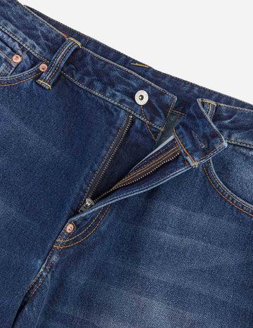Hand-Drawn Seagull Print 3D Fit Jeans