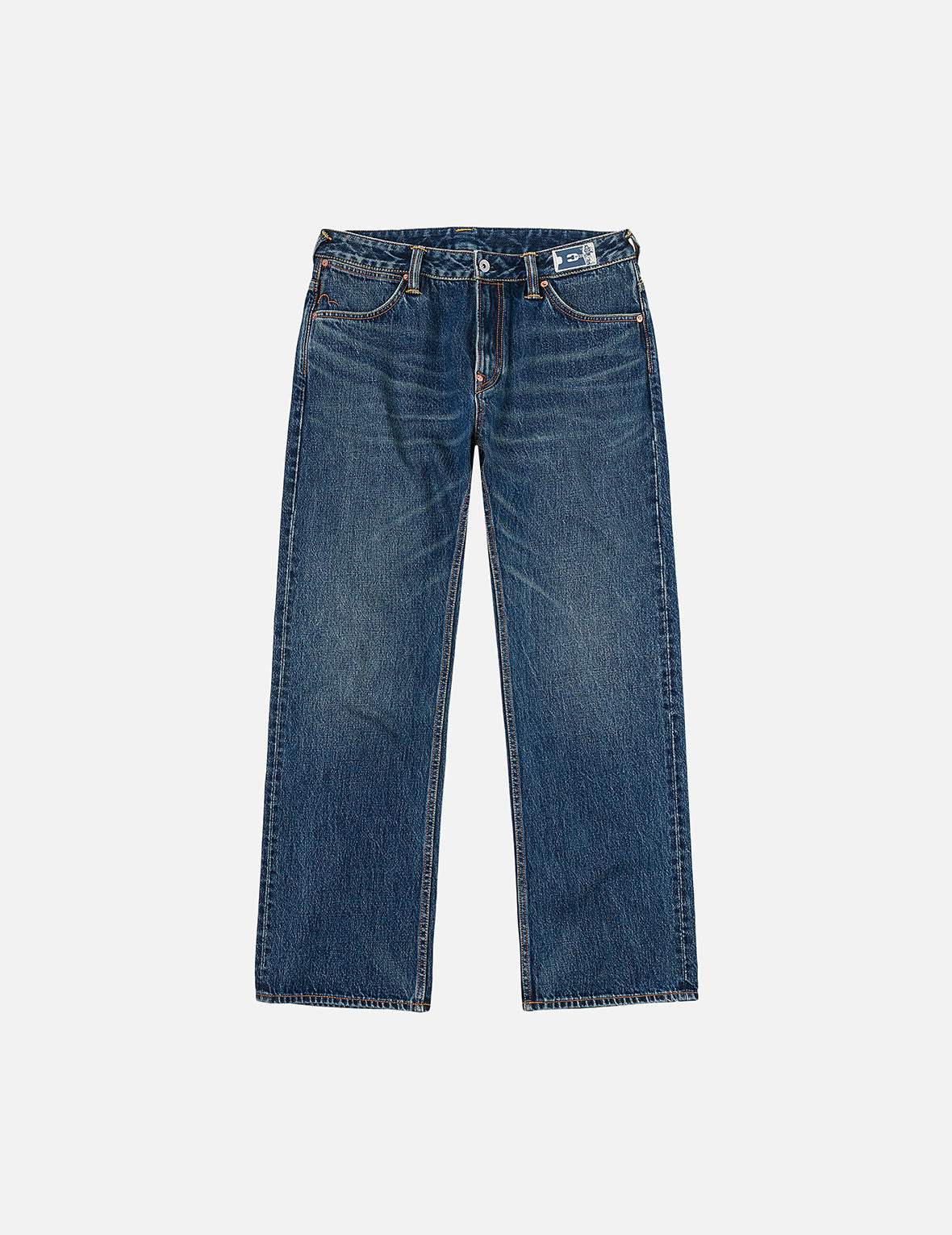Distressed Seagull Print Regular Fit Denim Jeans – EVISU