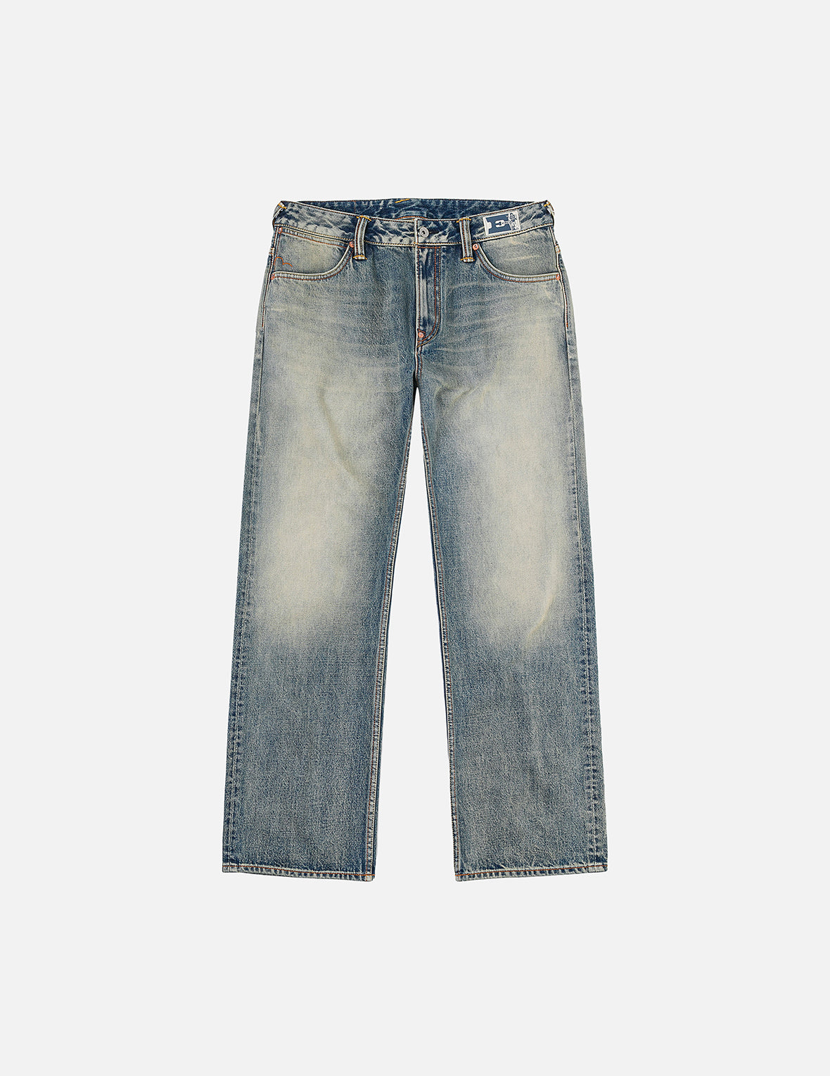 EBISUデニム Distressed Seagull Print Regular Fit Denim Jeans – EVISU
