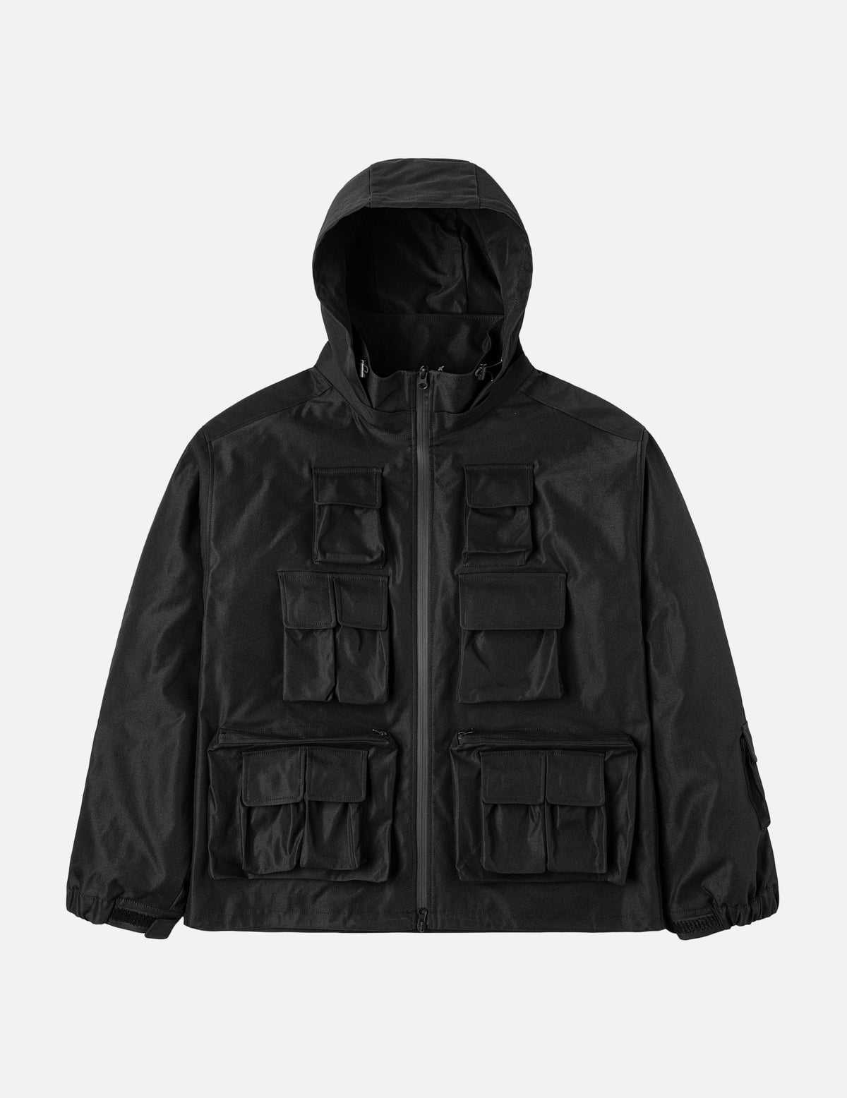 Multi-Pocket Regular Fit Outdoor Jacket with Detachable Hood – EVISU