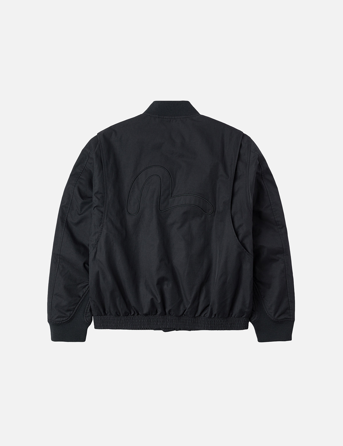 多重商标刺绣徽章常规版型夹棉飞行员外套