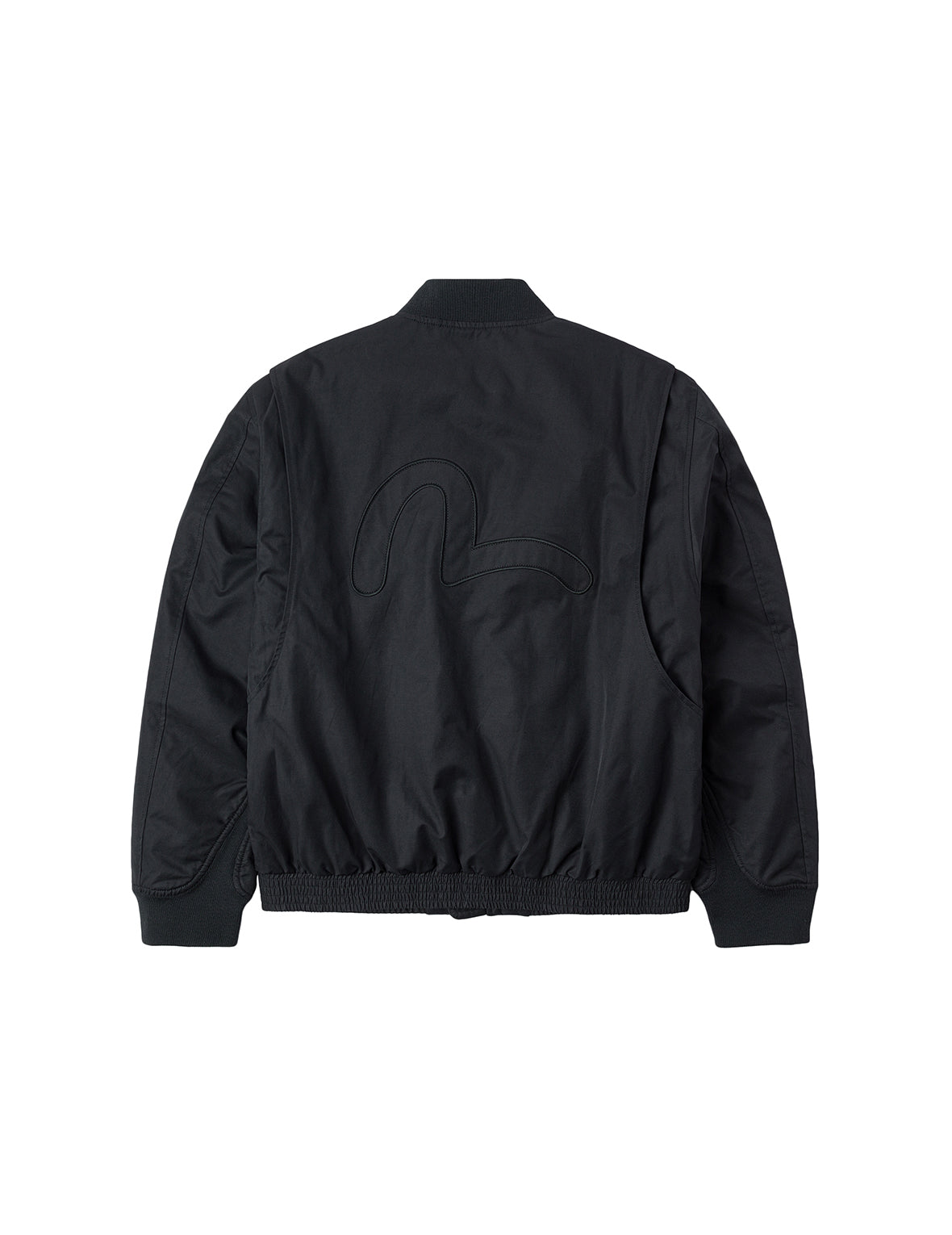 多重商标刺绣徽章常规版型夹棉飞行员外套