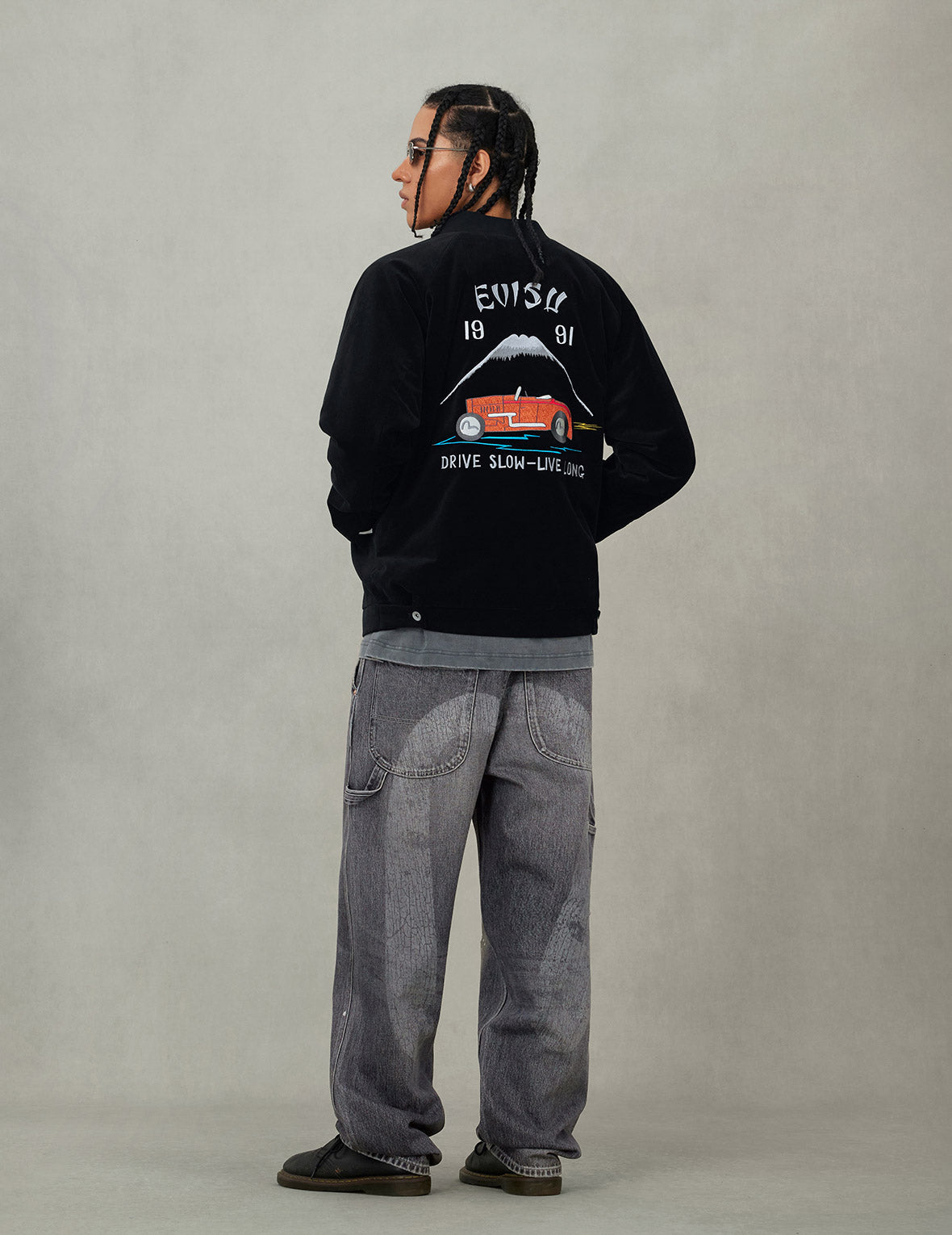 Vintage Velvet Regular Fit Padded Souvenir Jacket – EVISU