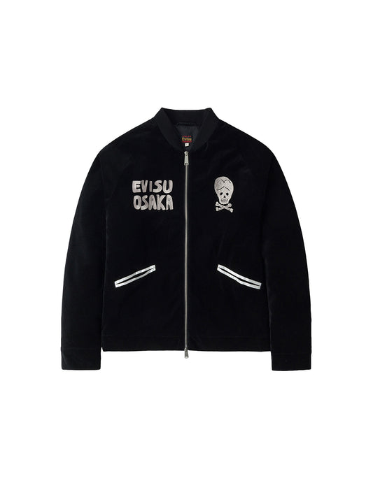 Vintage Velvet Regular Fit Padded Souvenir Jacket