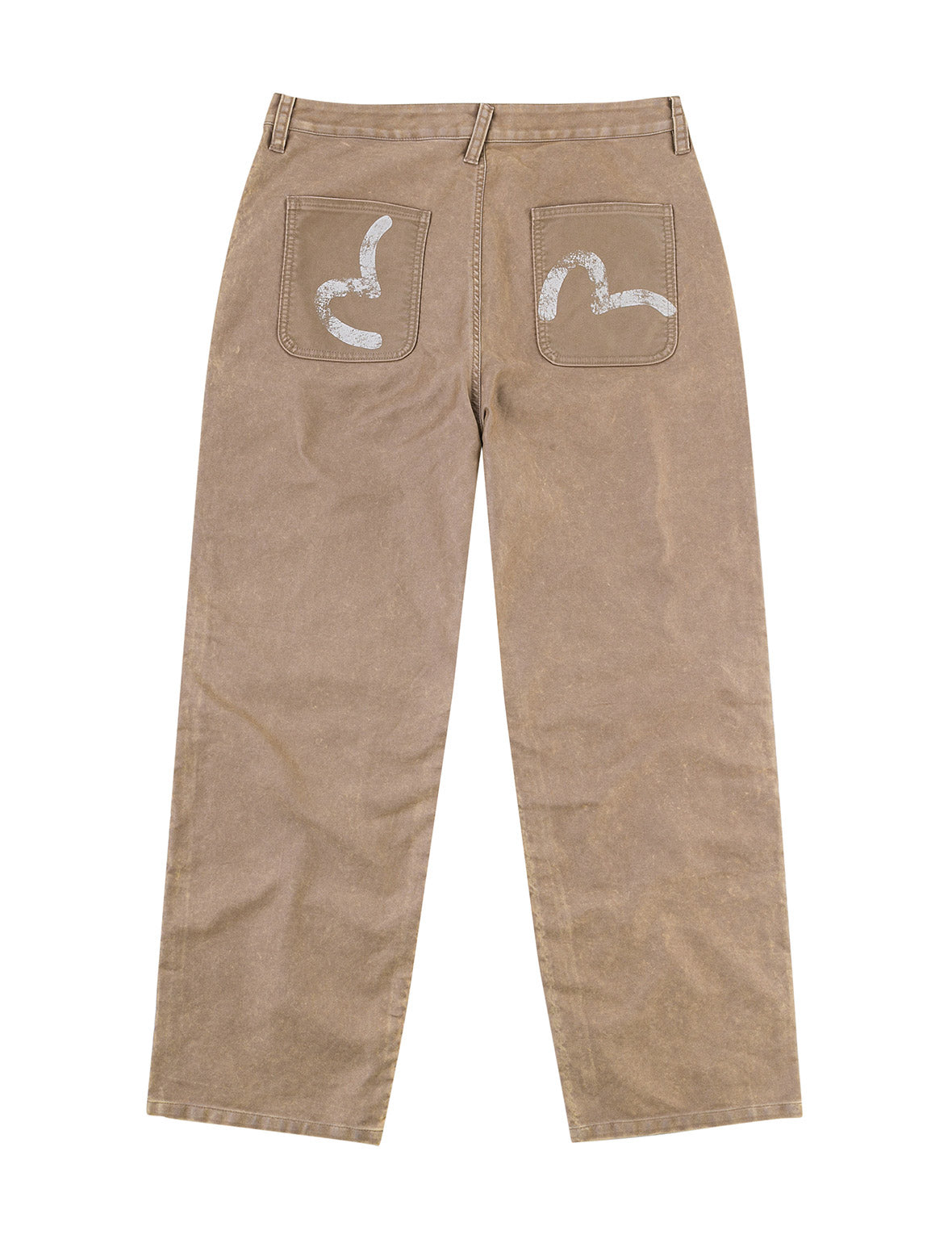 Seagull Print and Multi-Pocket Regular Fit Cargo Pants