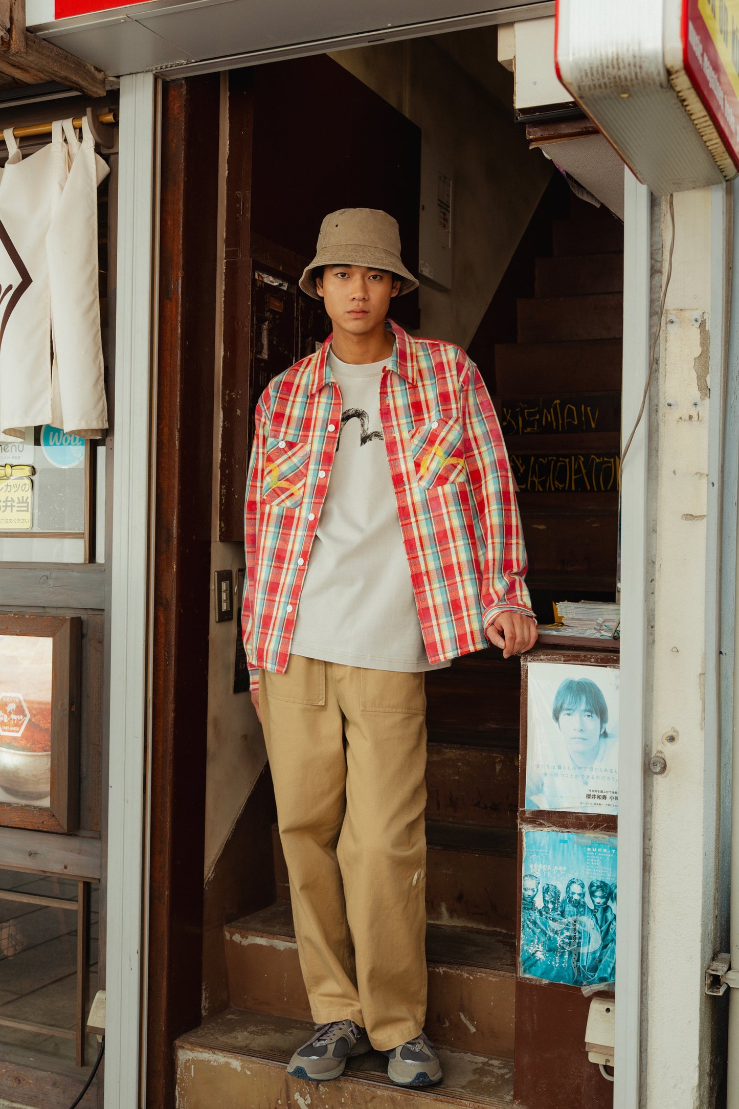 Seagull Embroidery Regular Fit Chinos