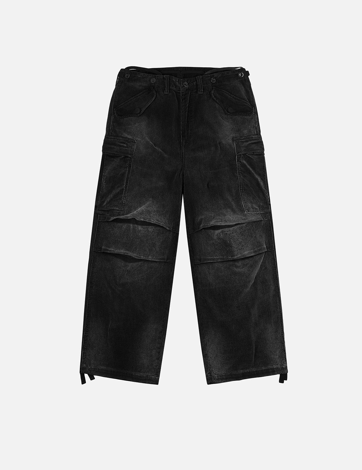 EVISU カーゴパンツ Washed Daicock Embroidery Wide-leg Corduroy Cargo Pants – EVISU