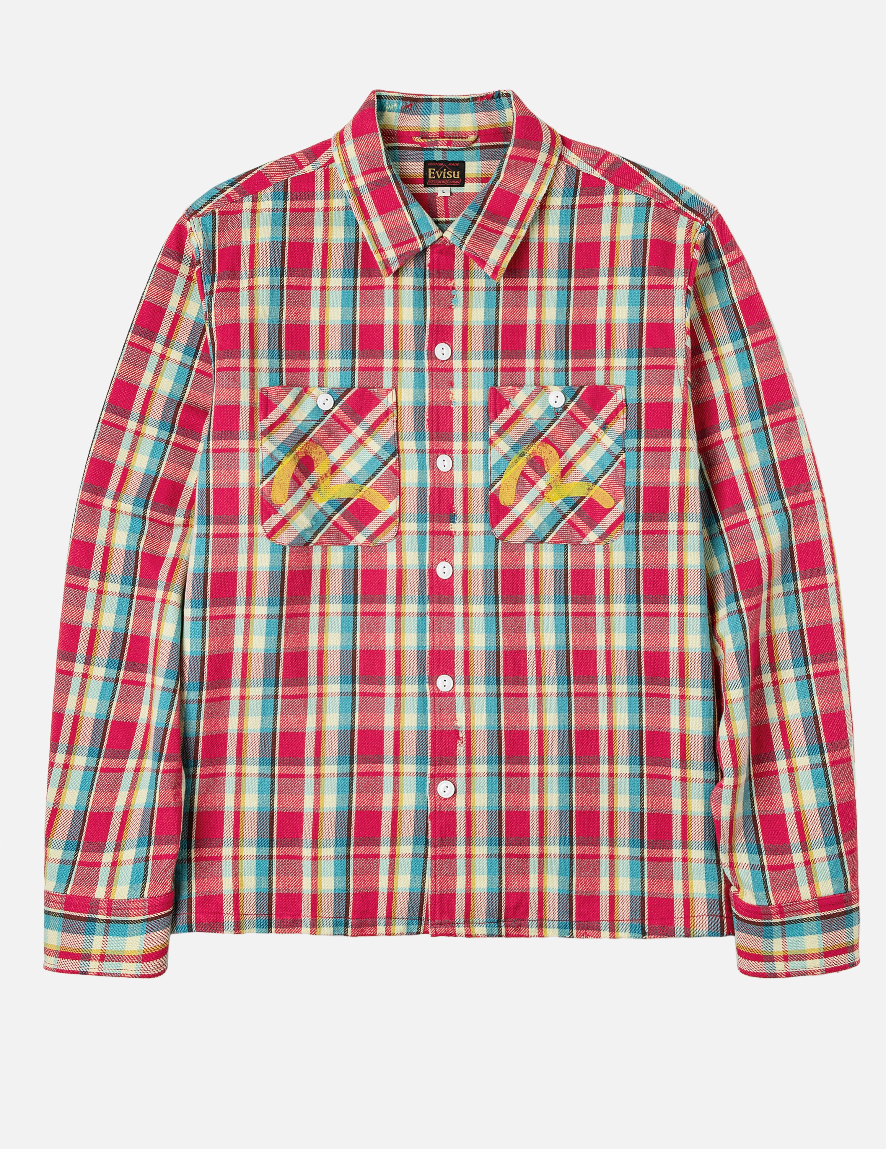 【こーじ（7/1購入予定）】EVISU CHICAGOジャケット（麻） こーじ様専用（7/1購入予定）】EVISU CHICAGOジャケット（麻