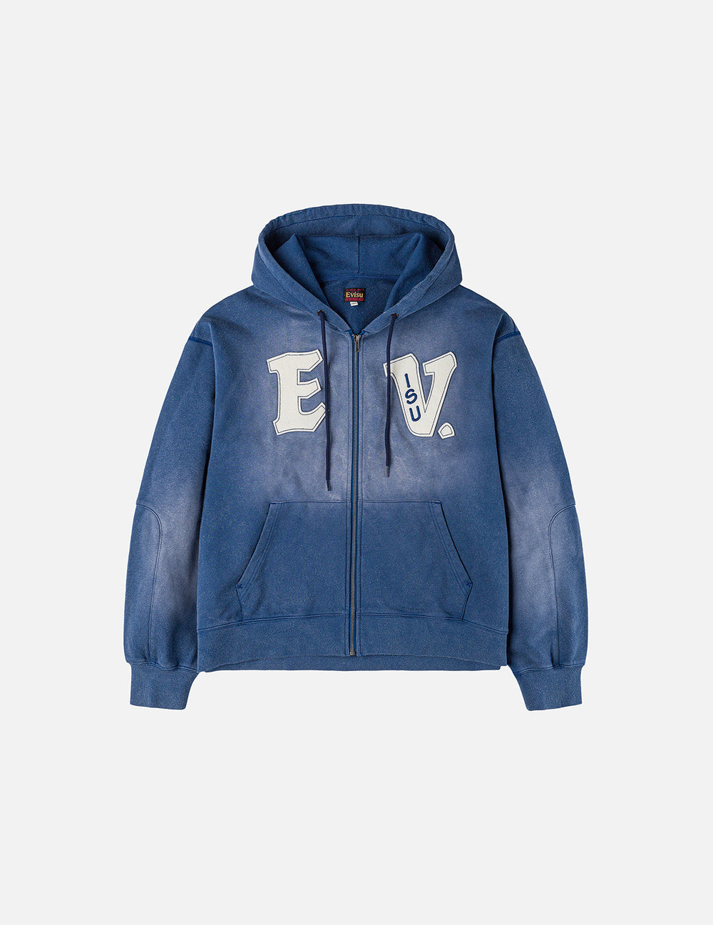 EV and Seagull Patches Embroidery Relax Fit Hoodie Jacket – EVISU
