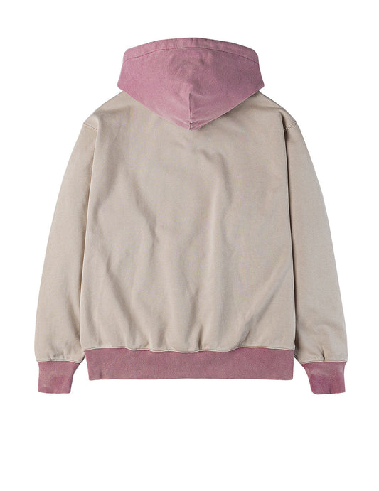 Color blocking Logo print and Daicock Embroidery Regular Fit Hoodie