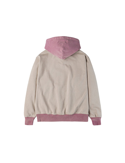 Color blocking Logo print and Daicock Embroidery Regular Fit Hoodie