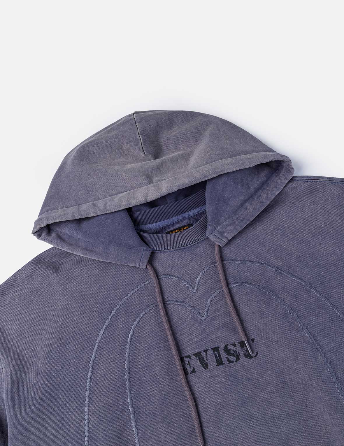 Heavy Washed Daicock Embroidery Regular Fit Hoodie – EVISU
