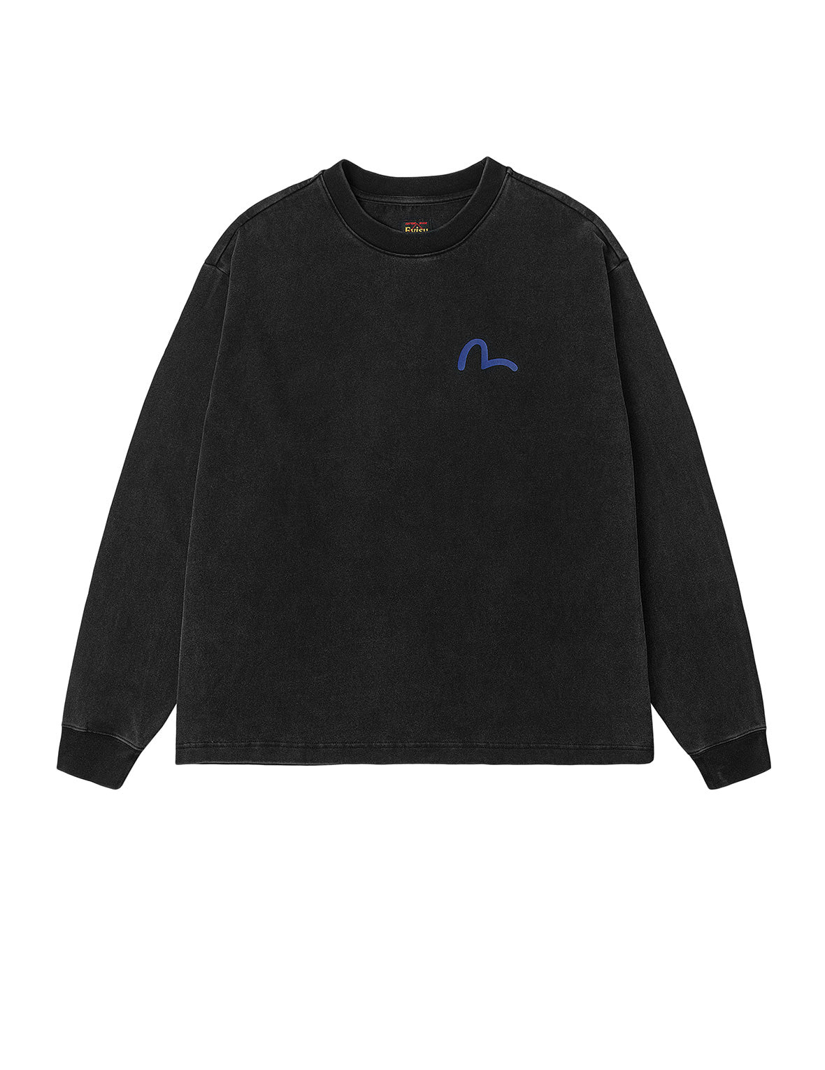 Seagull and Rubber Legs Print Relax Fit Long-sleeve T-shirt