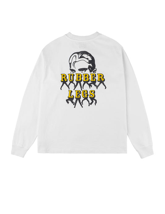 Seagull and Rubber Legs Print Relax Fit Long-sleeve T-shirt