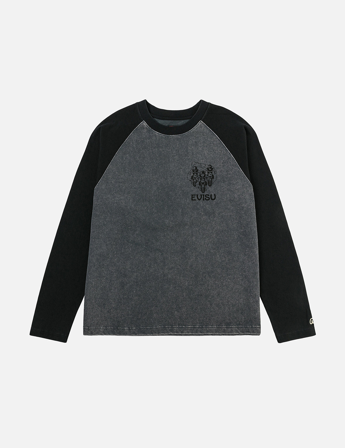 Retro Motocross Print Relax Fit Long-sleeve T-shirt – EVISU