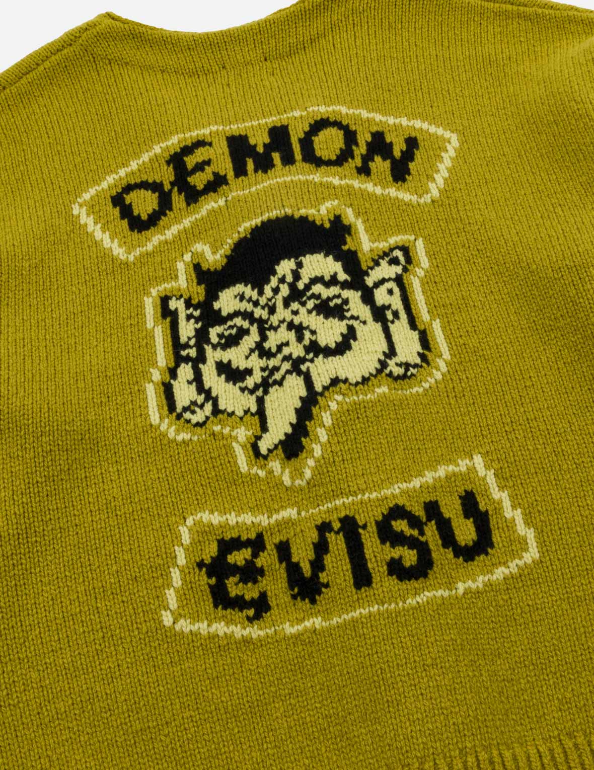 恶魔EVISU海鸥针织开衫