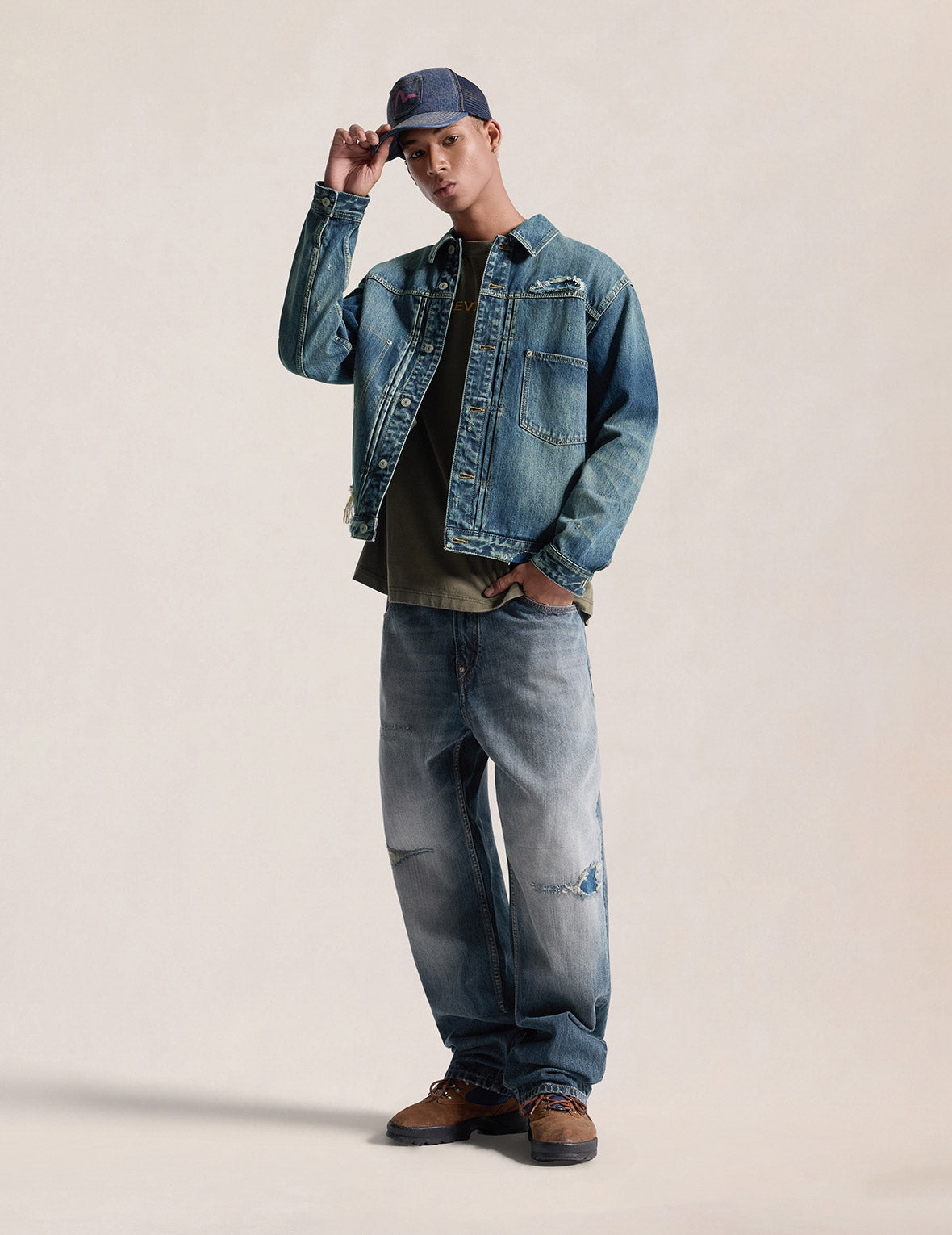 Pink Daicock Denim Jacket