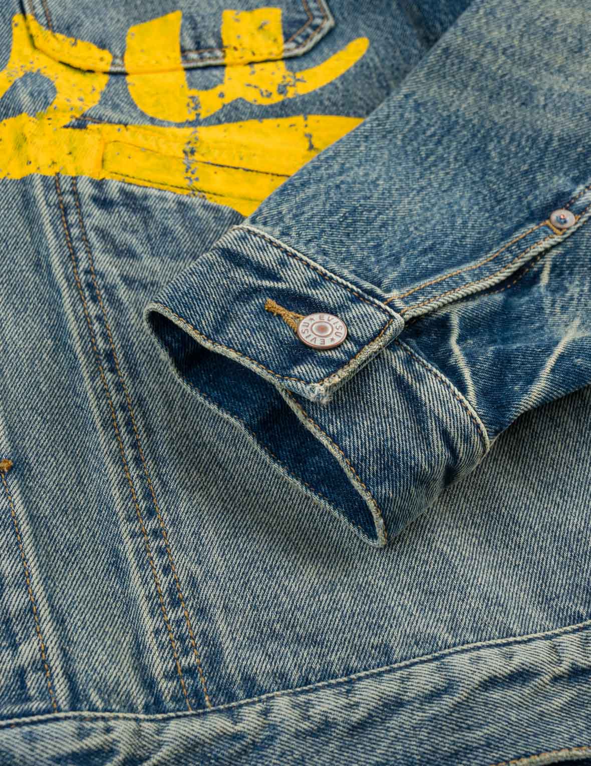 Evisu Logo Print Denim Work Jacket – EVISU