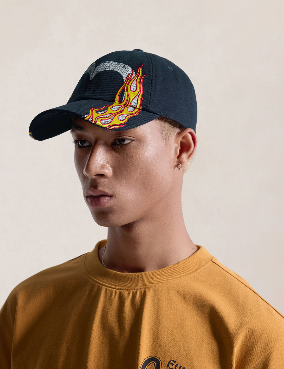 Flaming Daicock Embroidered Baseball Cap