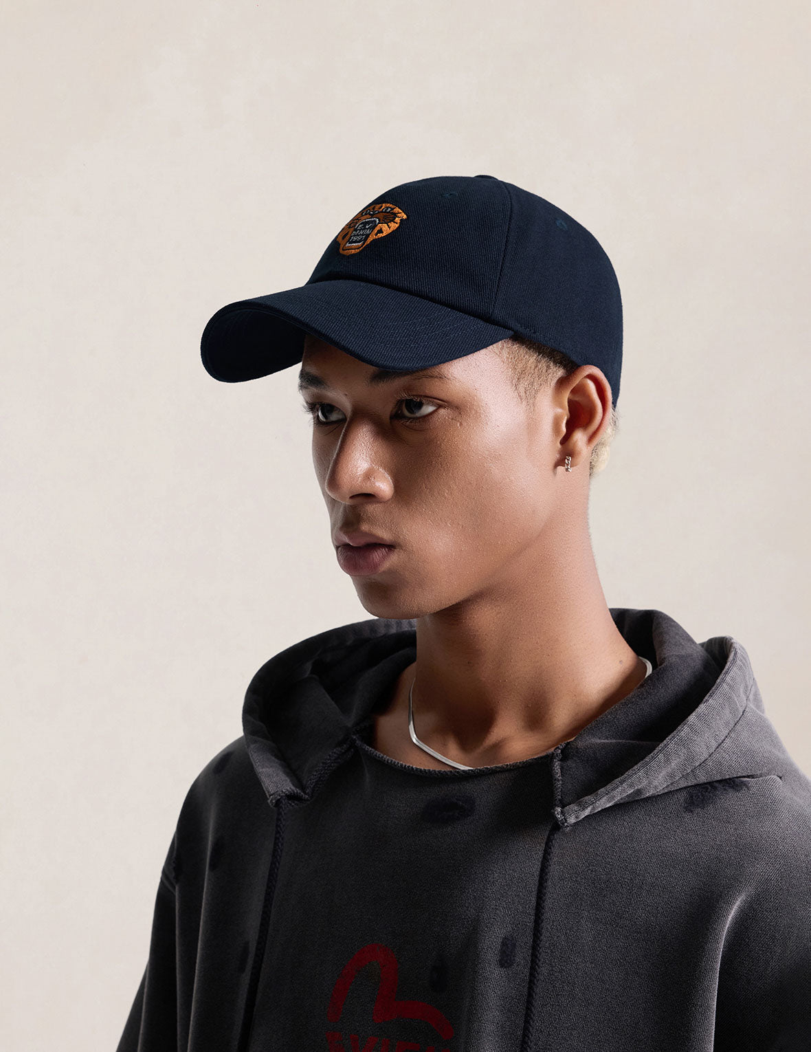 Tiger Head Embroidery Baseball Cap