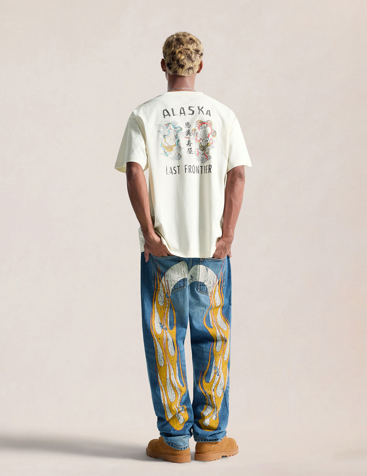 Flaming Daicock Print Regular Fit Jeans