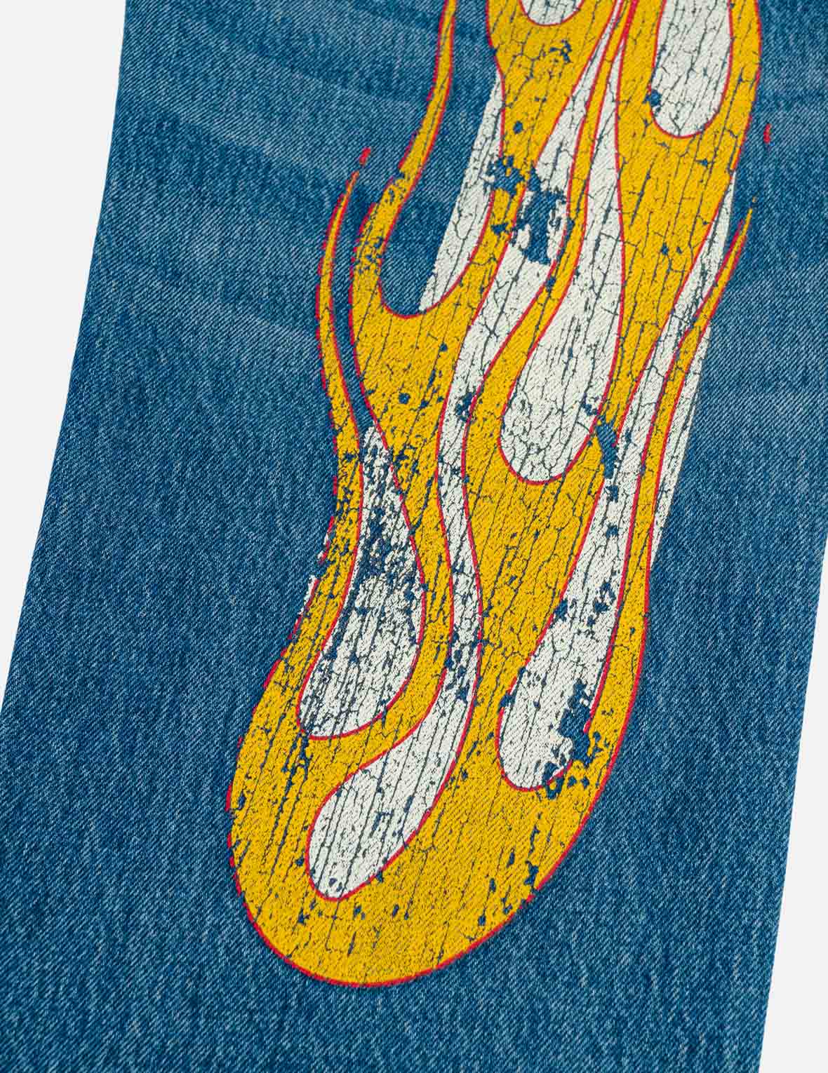 Flaming Daicock Print Regular Fit Jeans
