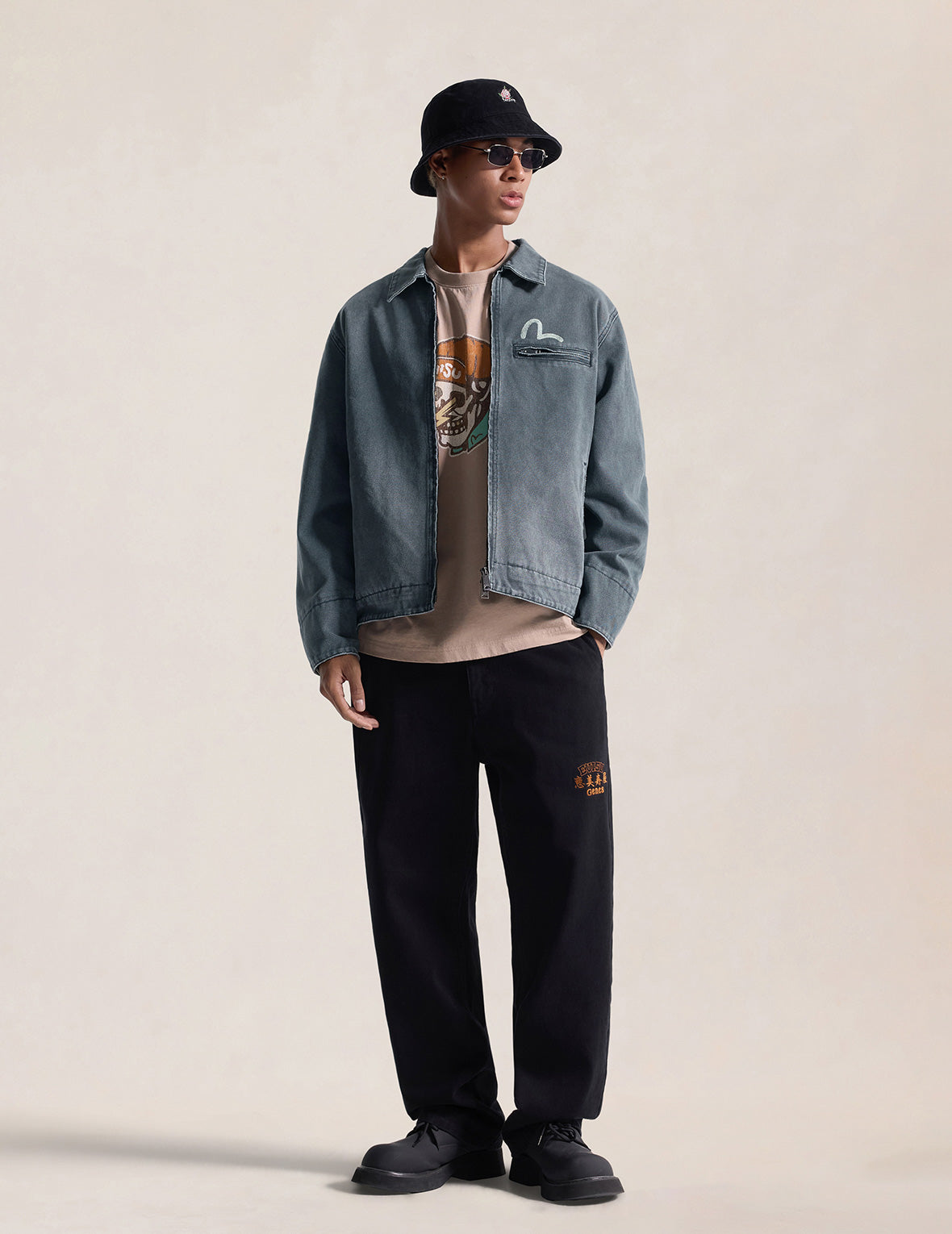 Seagull Distressed Zip Jacket