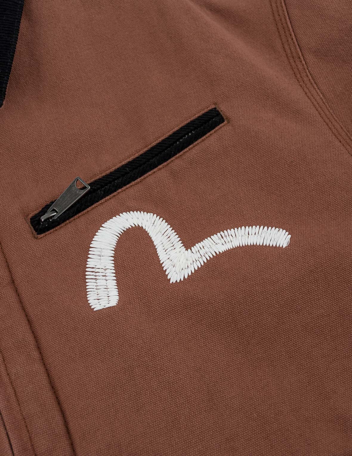 Light Padded Brown Canvas Work Jacket