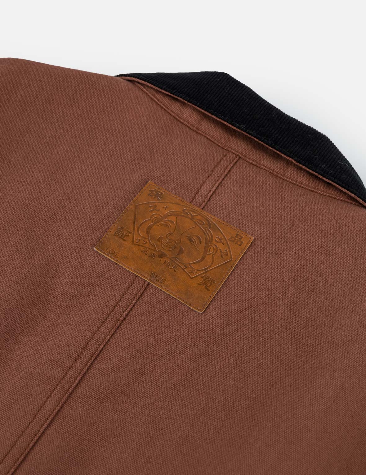 Light Padded Brown Canvas Work Jacket
