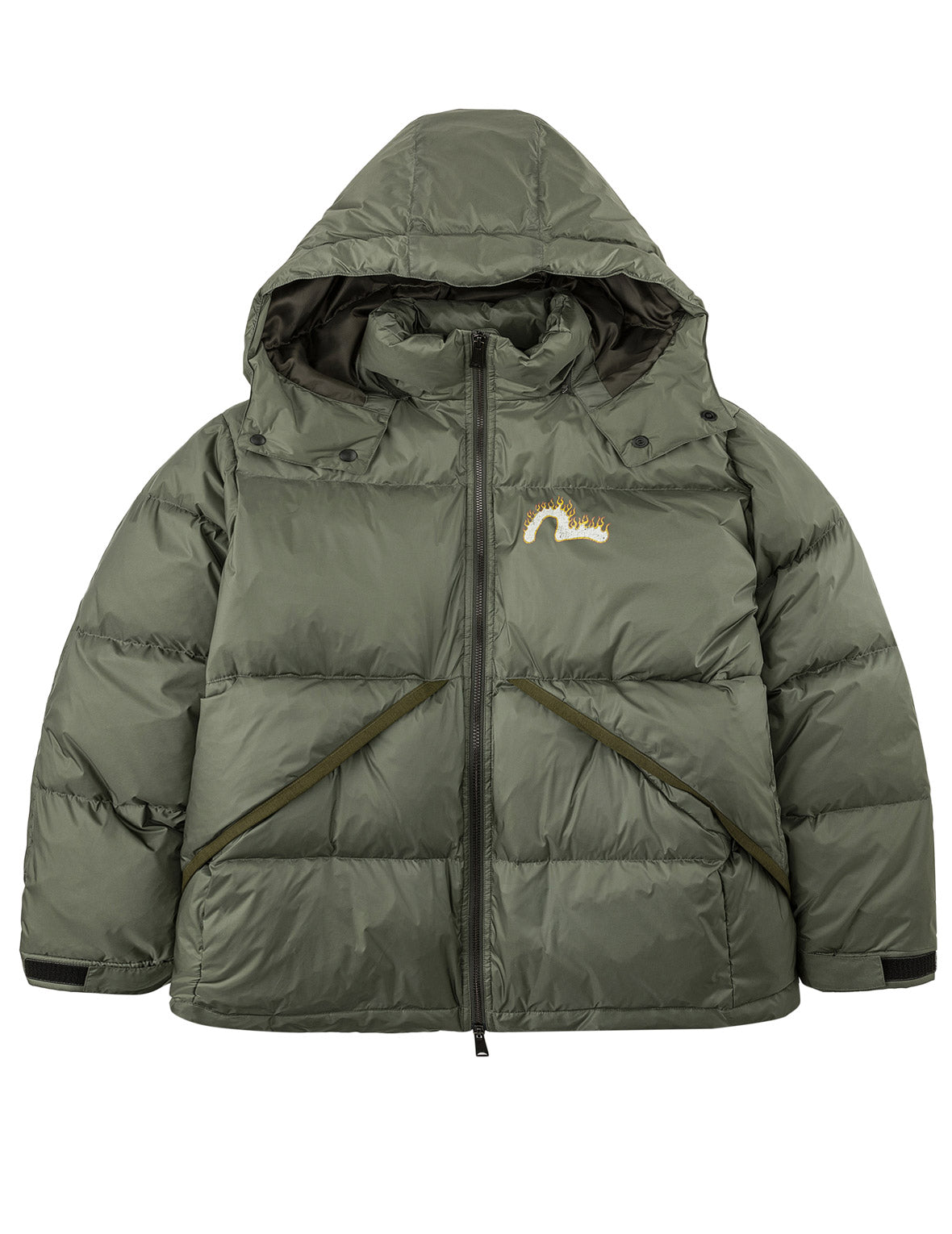 Washed EVISU Genes Down Jacket