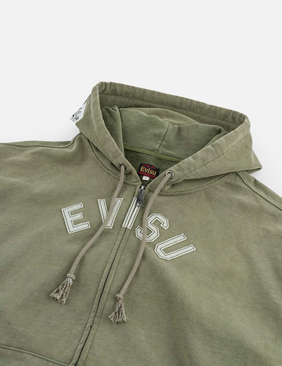 Patched EVISU Zip Hoodie