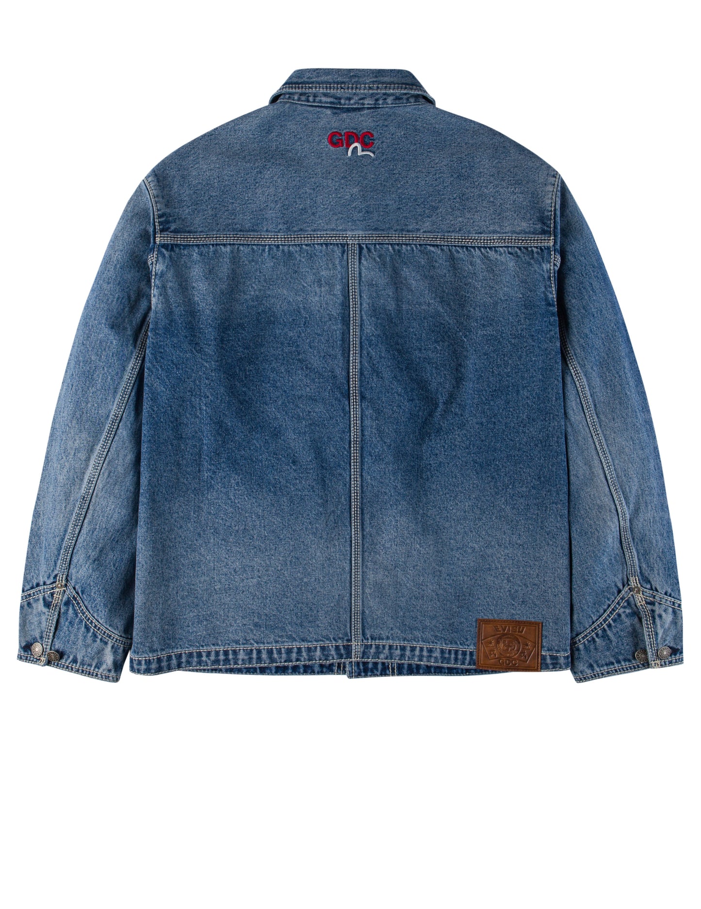 EVISU X GDC 刺绣宽版休闲牛仔工装外套