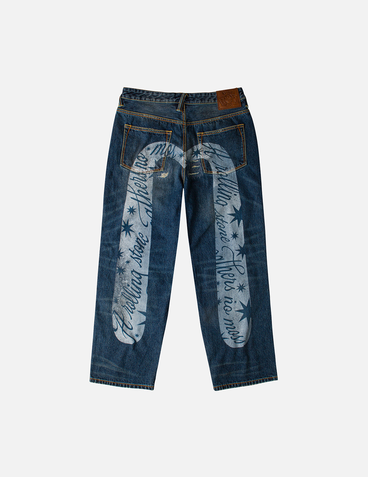  EVISU X GDC 大M印花宽版休闲牛仔裤