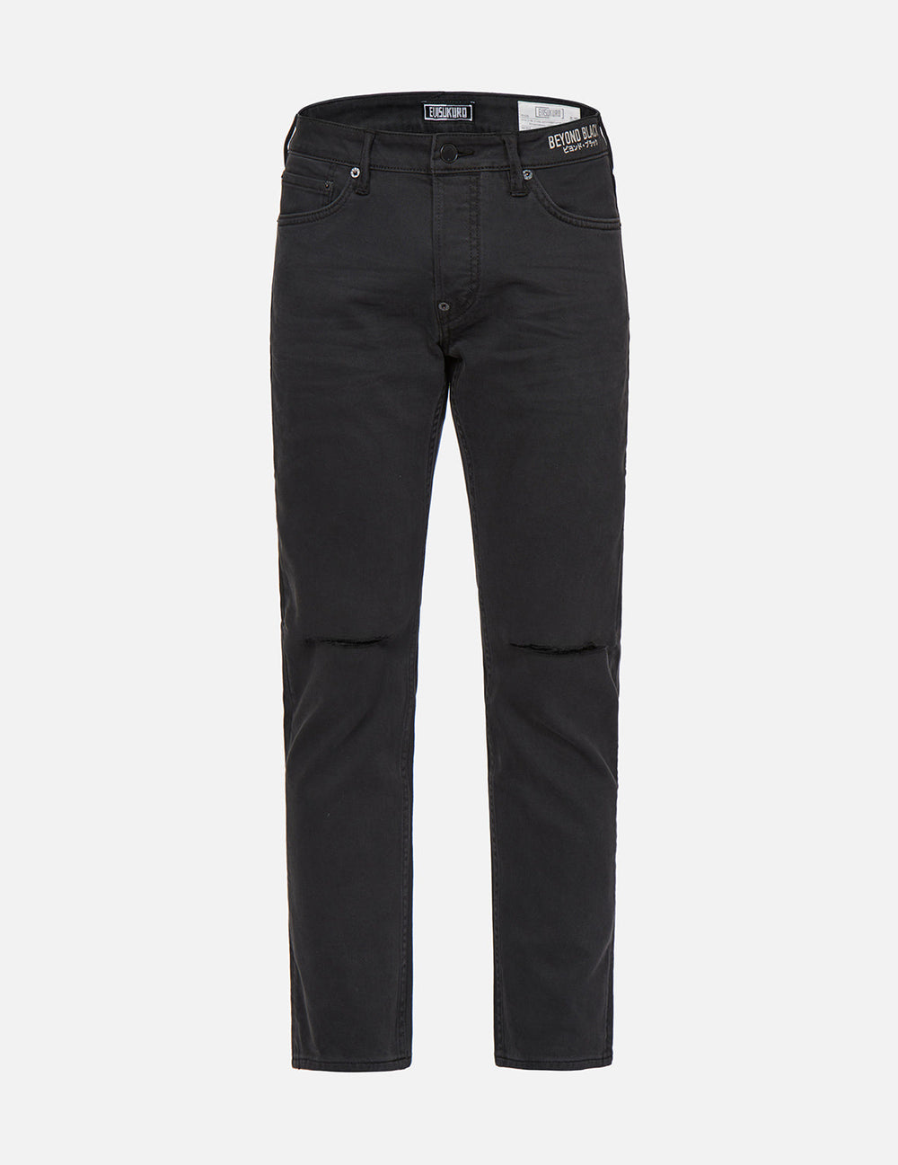 Brush Stroke Print Badge Slim Fit Jeans – EVISU