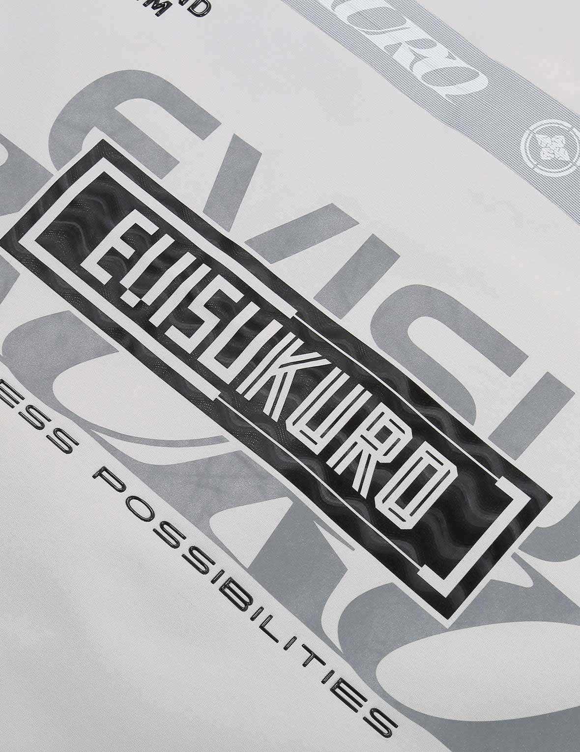 Logo Print Tape Seam Shell Jacket