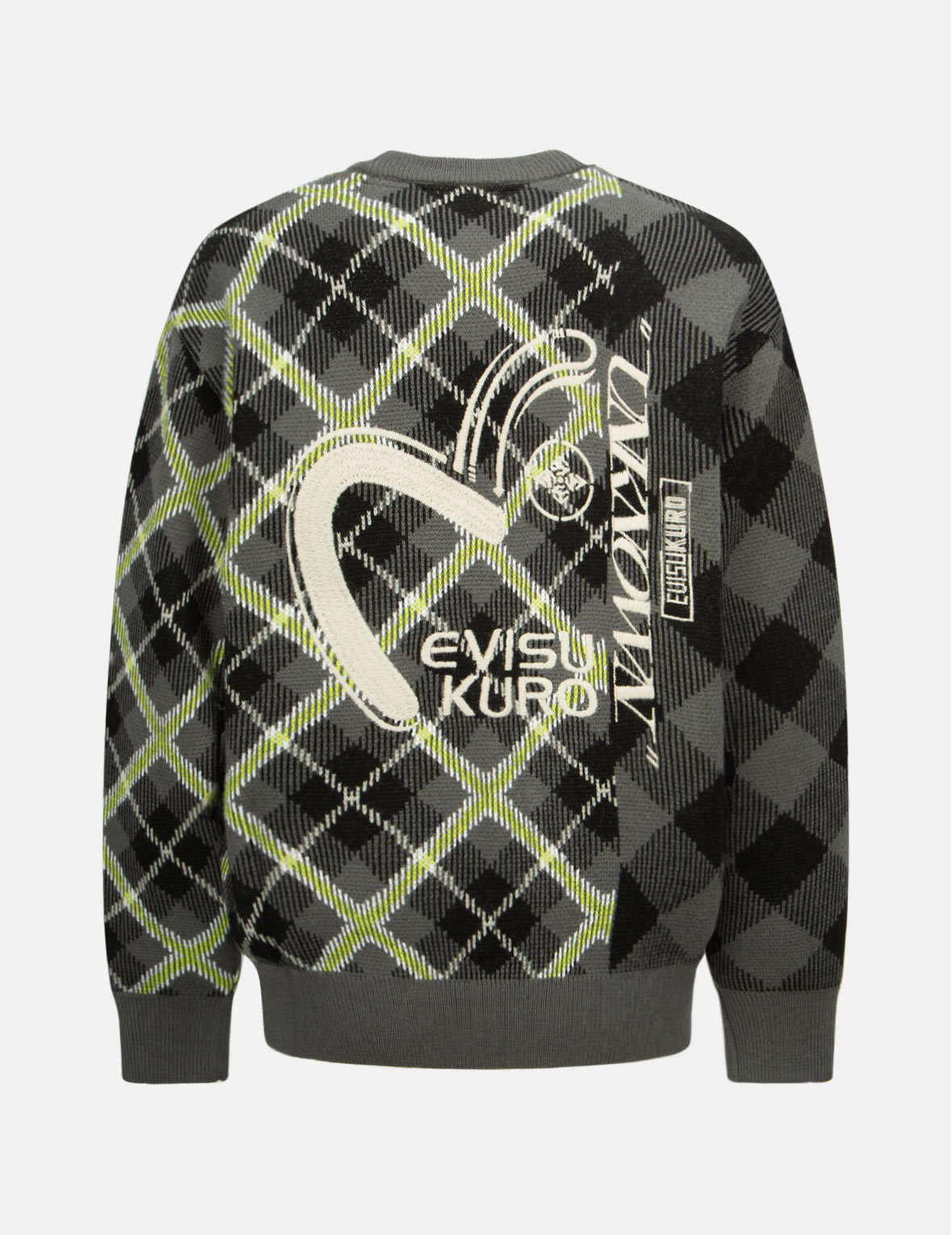 Contrast Plaid Sweater – EVISU