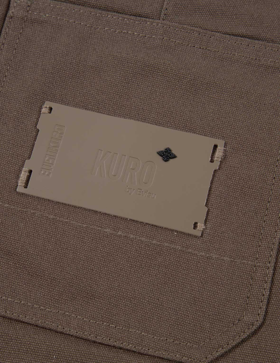 Seagull Embroidery Wide Leg Worker Pants