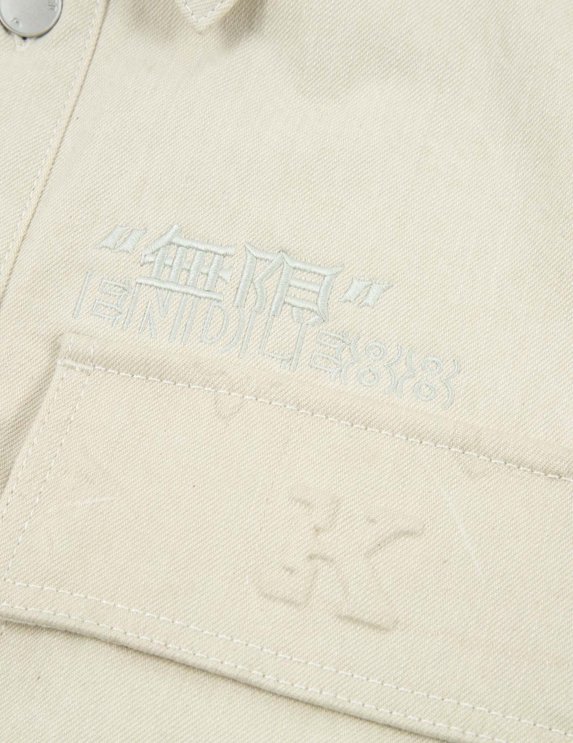 多元素凸印衬衫式夹克