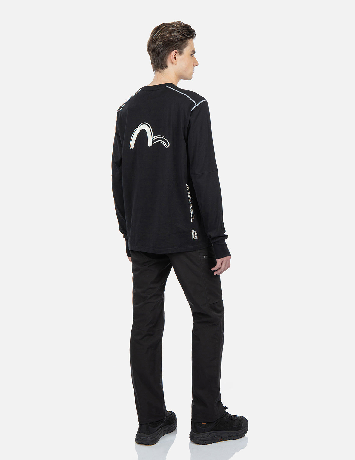 Contrast Stitching Long Sleeve T-shirt