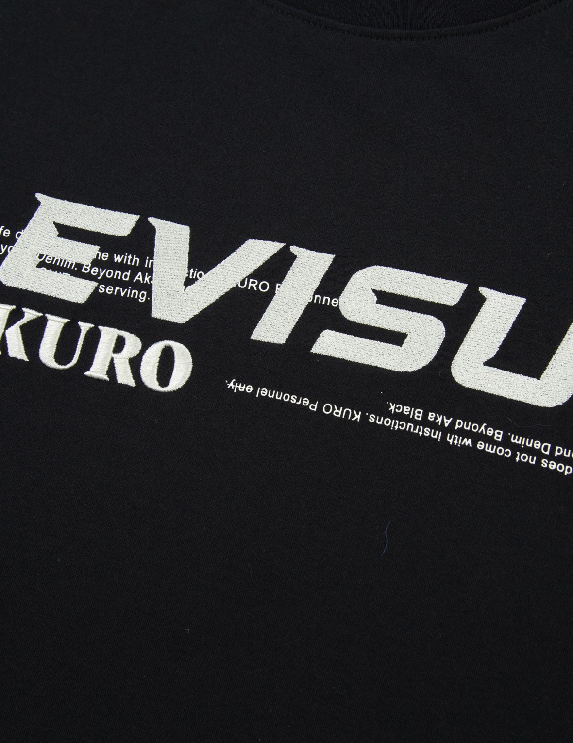Contrast Stitching Long Sleeve T-shirt – EVISU